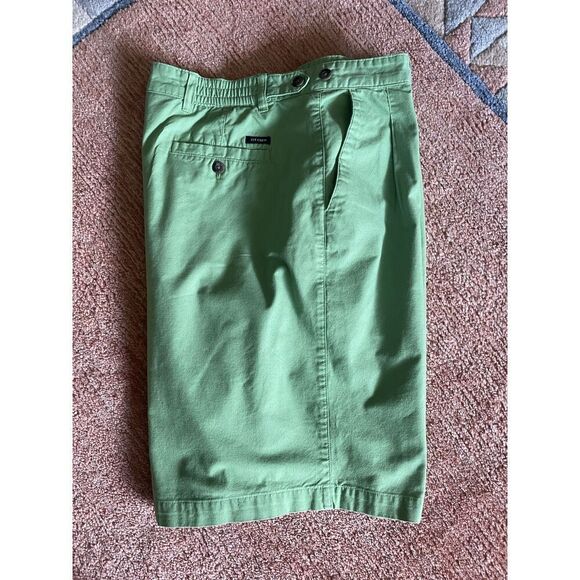 Vintage Ivy Crew Women’s High-Rise Pleated Green Shorts Bermuda Size 36 - Picture 8 of 9